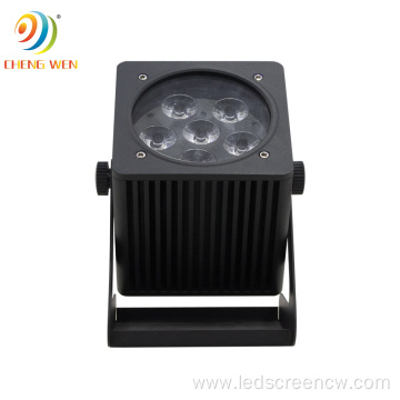 6pcs 18w 6in1 Waterproof Battery LED Par Light